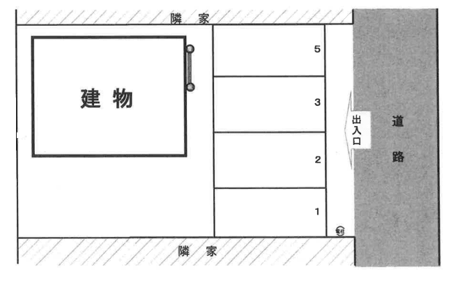 塚本栄町パーキングの駐車配置図