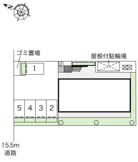 アリビオ荒子(46411)の駐車配置図