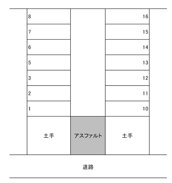 000205の駐車配置図