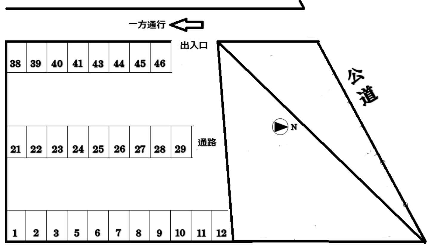 ダイジン氷川町駐車場の駐車配置図