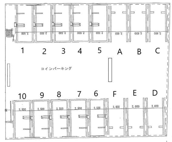 P373の駐車配置図