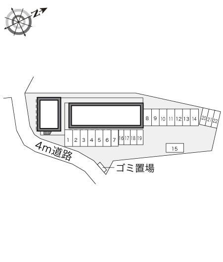 フォレスト(19753)の駐車配置図