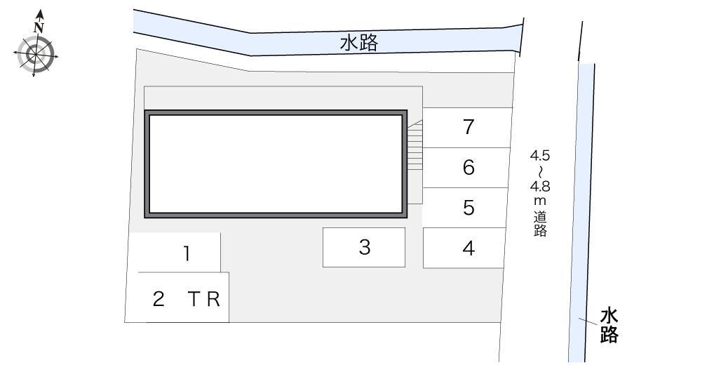 高洲(11891)の駐車配置図