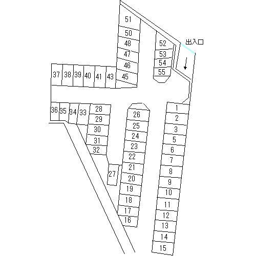いずみ野駐車場　の駐車配置図