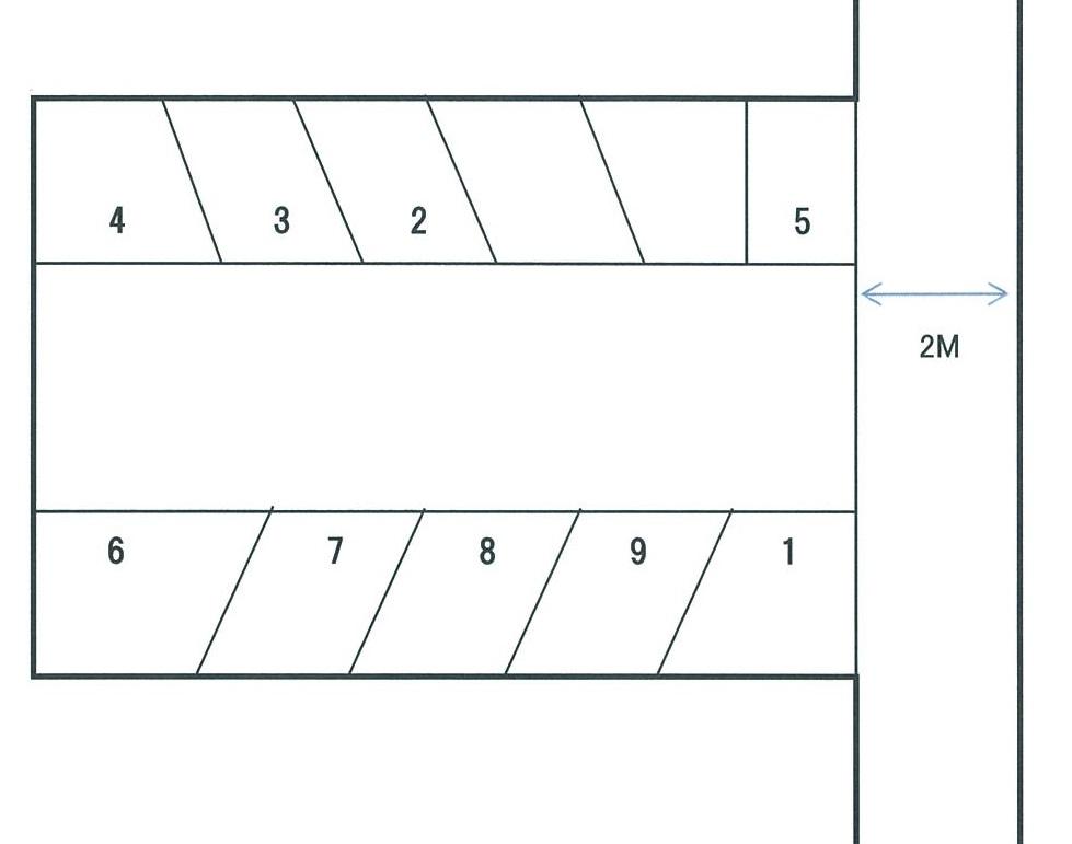 岩国３丁目駐車場の駐車配置図