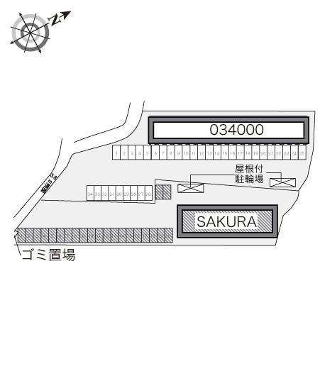ＳＡＫＵＲＡ(29537)の駐車配置図
