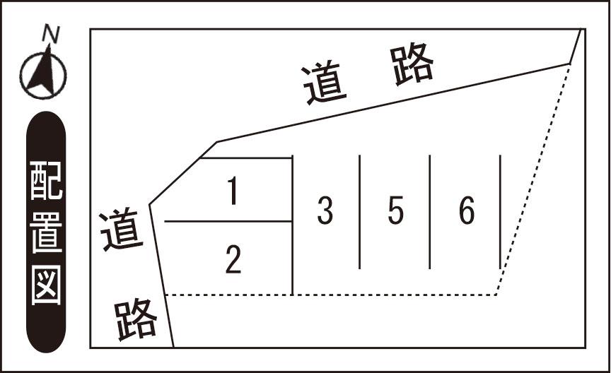 春江町江留上Tパーキングの駐車配置図