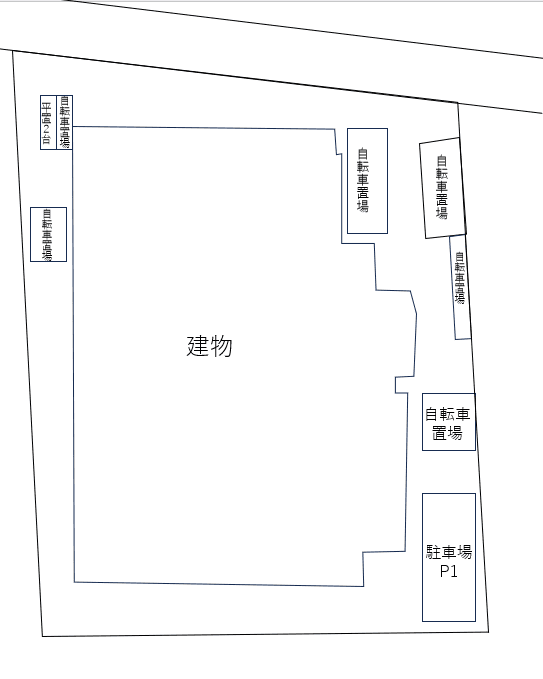メインステージ立川Ⅱの駐車配置図