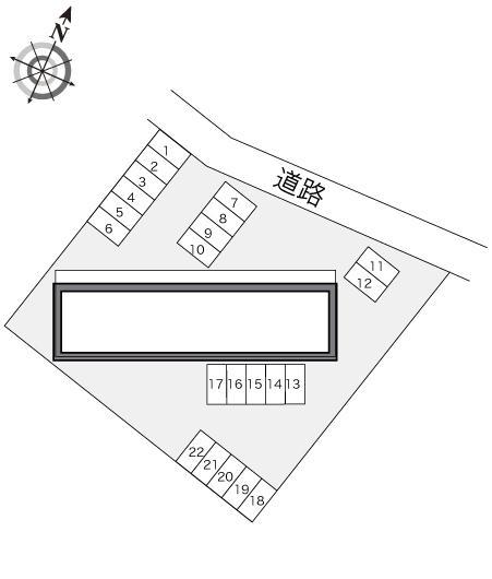 プチシャトー(20995)の駐車配置図