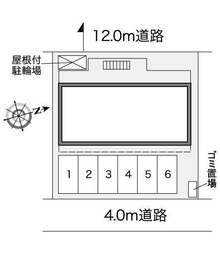 ＭＳハイツ(37271)の駐車配置図