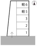 古三津パーキングⅡの駐車場