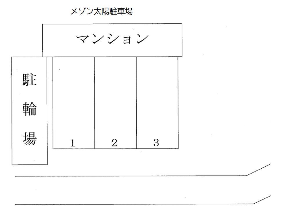 メゾン太陽駐車場の駐車配置図