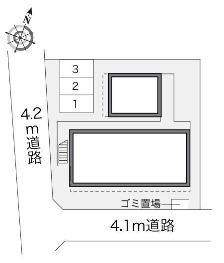 ジュネス神田(22917)の駐車配置図