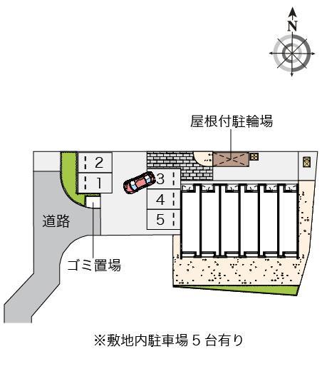 クレイノＫＡＮＡＭＥ(56318)の駐車配置図