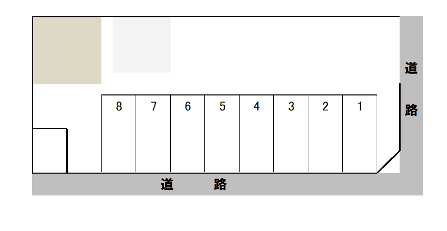 小川松飛台駐車場の駐車配置図