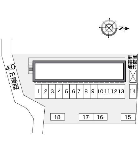 祇園(26774)の駐車配置図
