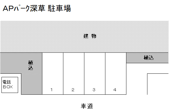 ＡＰパーク深草の駐車配置図