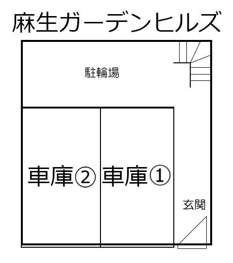 麻生ガーデンヒルズの駐車配置図