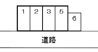 菊地駐車場の駐車配置図