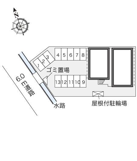 メープル(23433)の駐車配置図