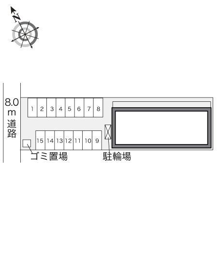 セジュール(23165)の駐車配置図