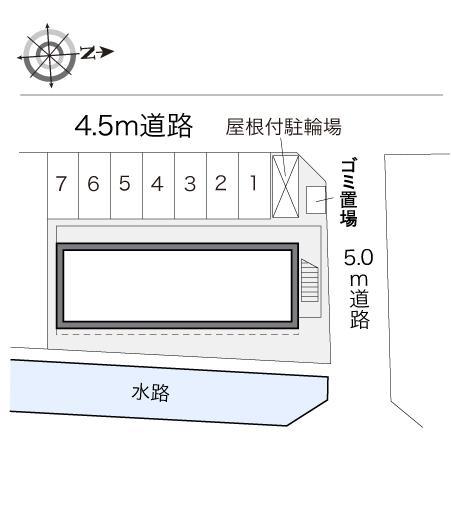 サンリバー(16792)の駐車配置図