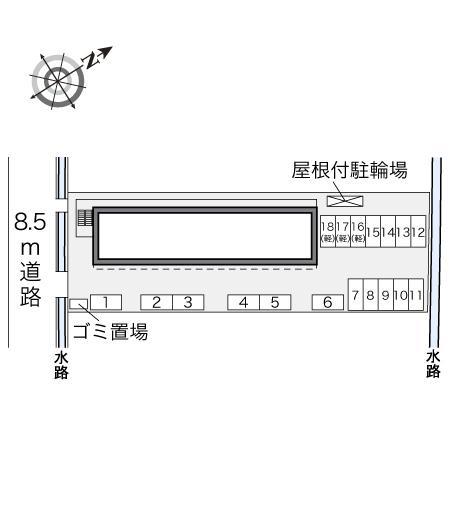 インブレイスオークⅡ(28062)の駐車配置図