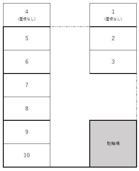 マンション悠＆愛駐車場の駐車配置図