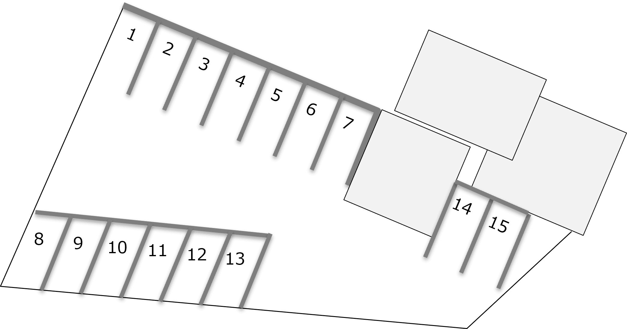 上津1丁目第2パーキングの駐車配置図