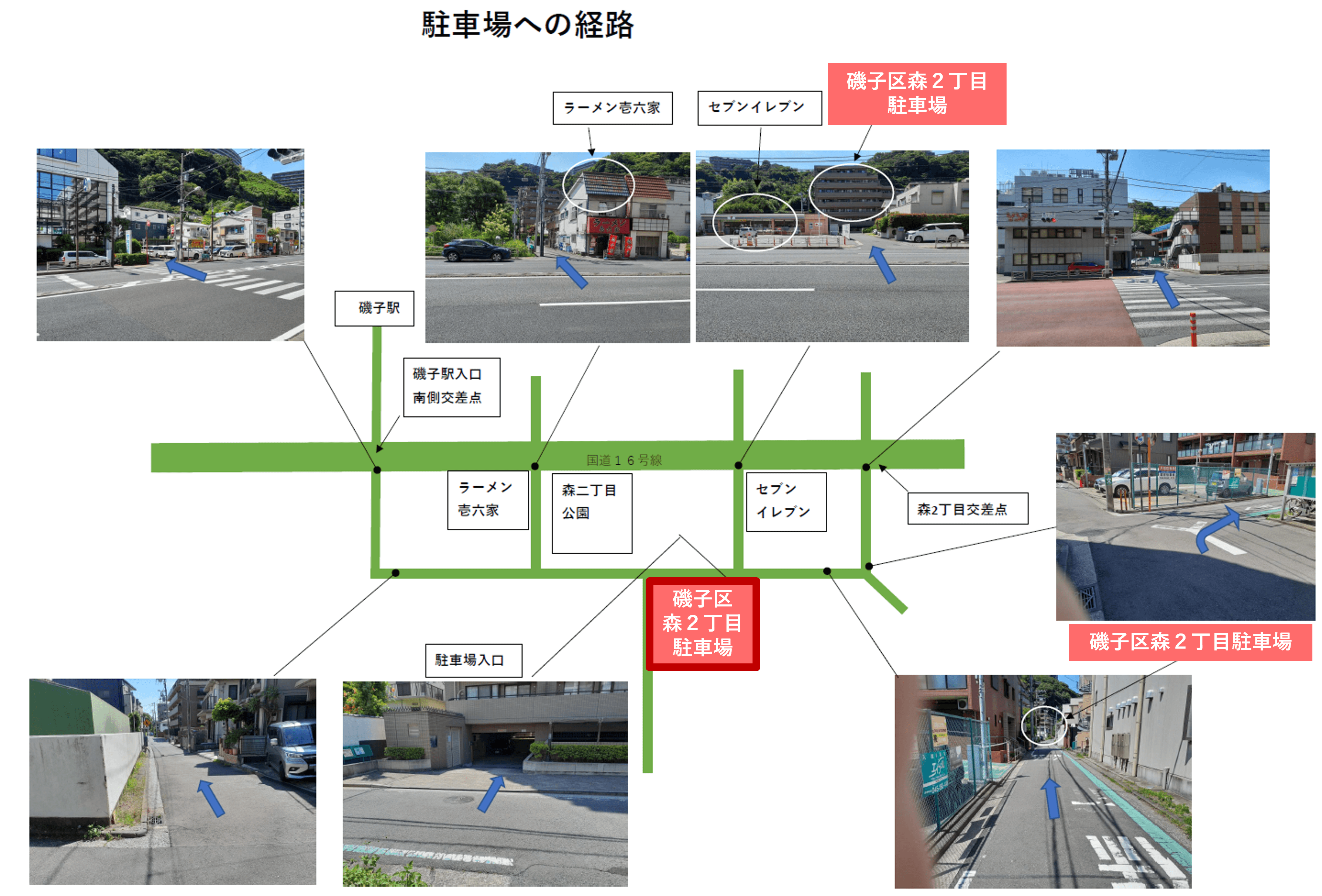 磯子区森２丁目駐車場の外観・駐車場イメージ3枚目