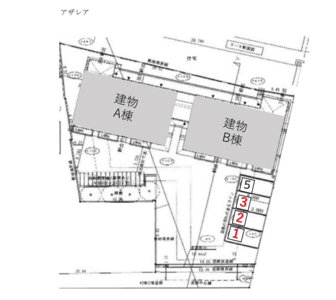 アザレアの駐車配置図