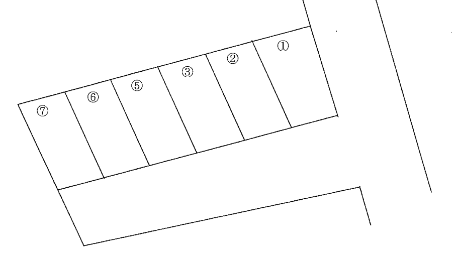 さのや第1駐車場の駐車配置図