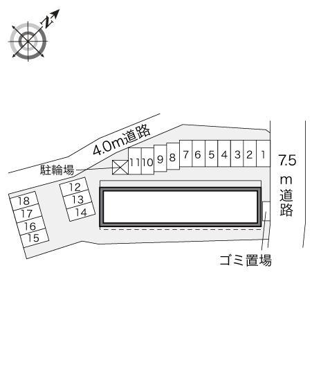 新井田(24429)の駐車配置図