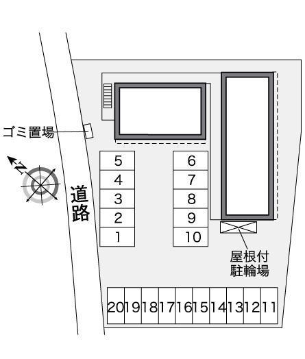 レーブ(35769)の駐車配置図