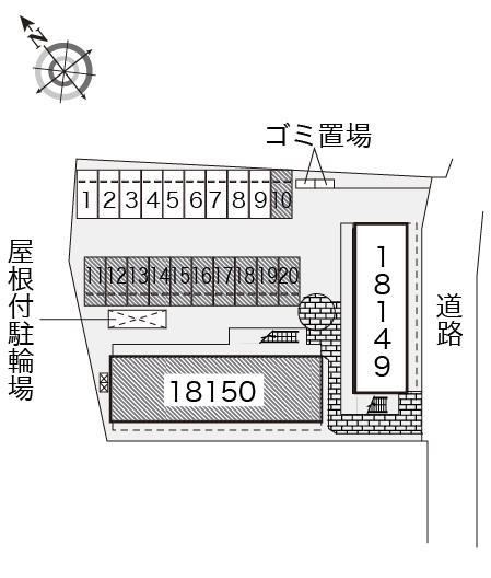 ＬＩＧＨＴＨＩＬＬⅡ(18150)の駐車配置図