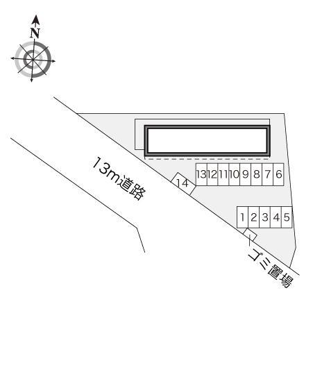 西明寺(16256)の駐車配置図