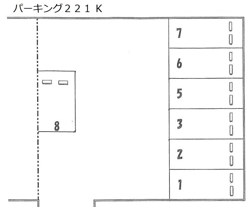 パーキング２２１の駐車配置図