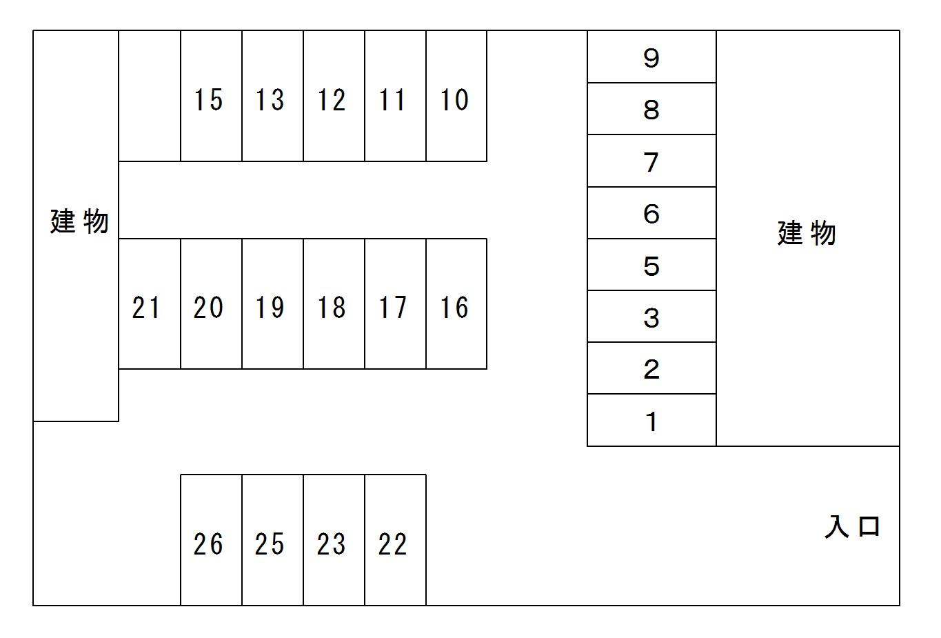 ＮＭパーキングの駐車配置図
