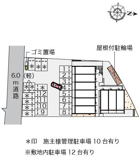 クレイノエスパース(55882)の駐車配置図