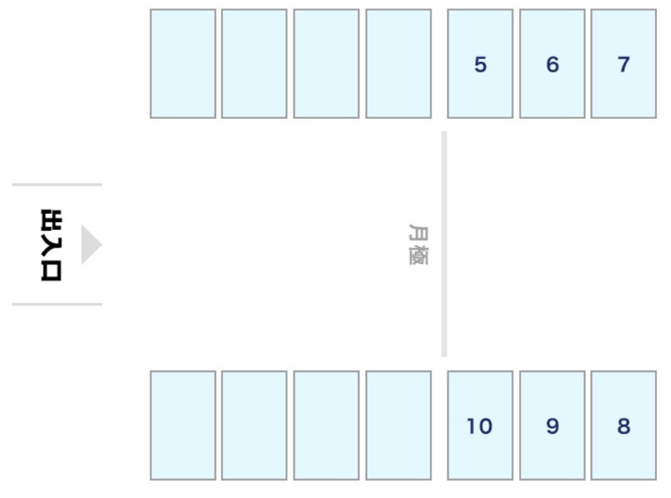 Ｄパーキング姪浜４丁目ＰＳ第１の駐車配置図