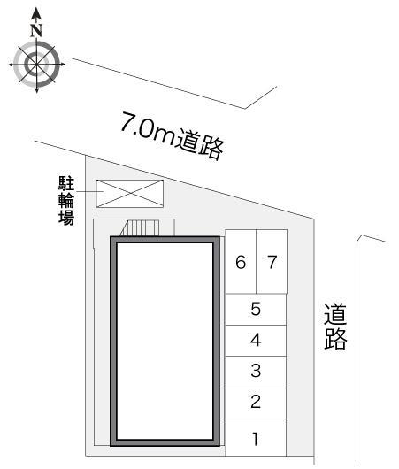 エンジェルの館(20851)の駐車配置図