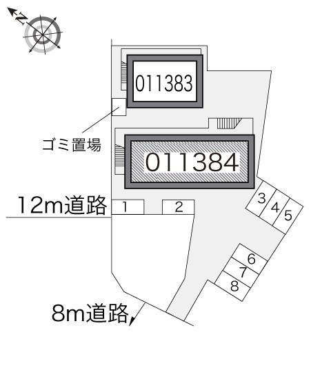 エミール戸田Ｂ(11384)の駐車配置図