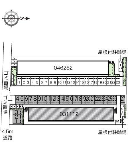 源藤Ⅳ(31112)の駐車配置図