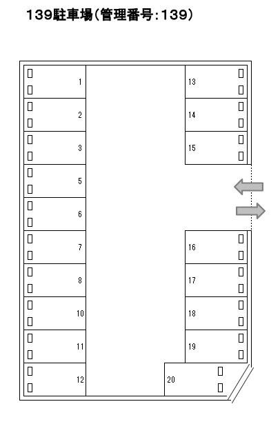 J-139の駐車配置図