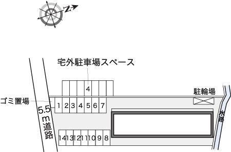 アバンセＡ(23925)の駐車配置図