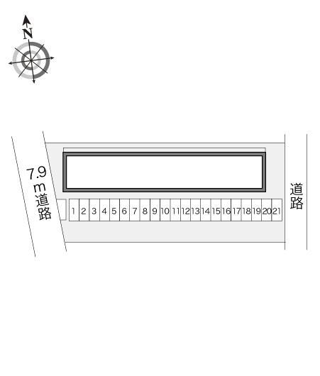 ニューウェルⅠ(23640)の駐車配置図