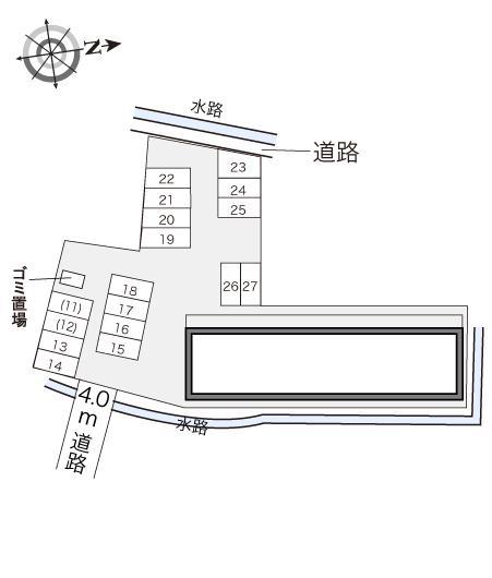 木太南Ⅱ(23966)の駐車配置図
