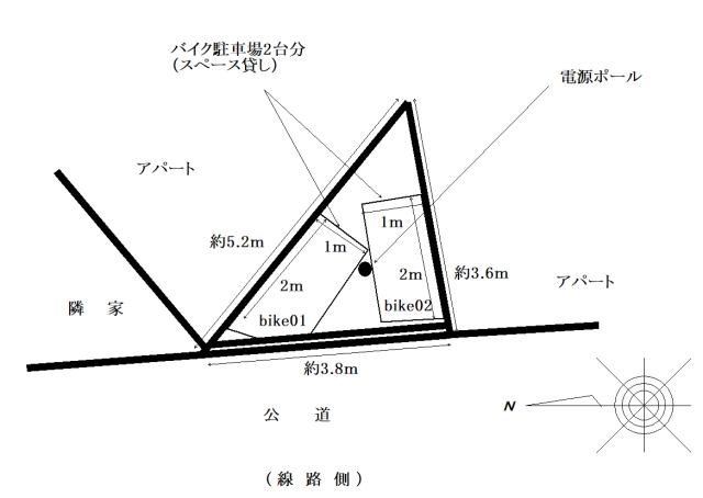 バイクパーク蒲田１丁目第３の駐車配置図
