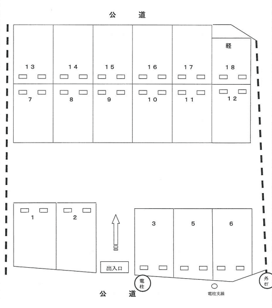 ４５２の駐車配置図