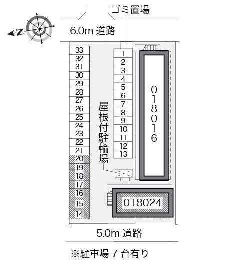 キザキⅡ(18024)の駐車配置図